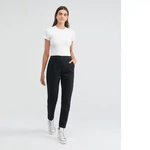 Essential Sartorial Pant Negro Sombrío Ultraoscuro Talla 10 Mujer Chevignon