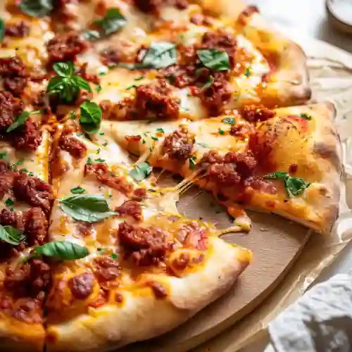 Pizza Chorizo y Cebolla