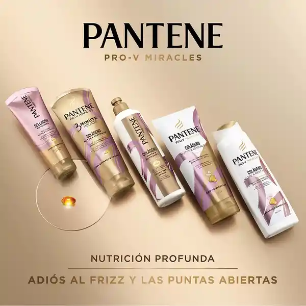 Shampoo sin sal' Pantene Pro-V Miracles Colageno Nutre y Revitaliza Champu 300 ml + Acondicionador Pantene Pro-V Miracles Colageno Nutre y Revitaliza Rinse 250ml