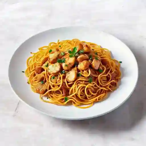 Lo mein con pollo - familiar