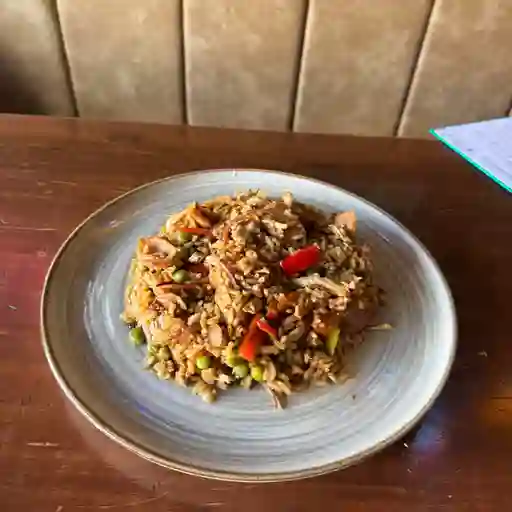 Arroz teriyaki