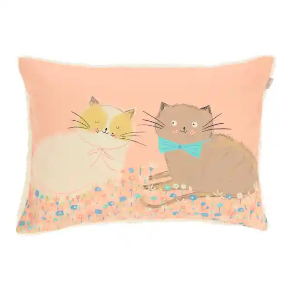 Almohada Estampada Gatos Casaideas