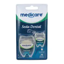 Medicare Seda Dental con Cera Aliento Fresco Pack