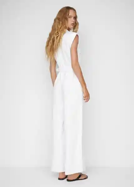 Enterizo Mono Toffe-W Blanco Talla XS Mujer Mango