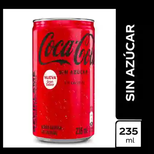 Coca Cola Sin Azucar Lata 235 ml