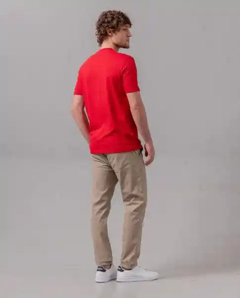 Camiseta Hombre Rojo M 100F101_ROJ191555 Rifle