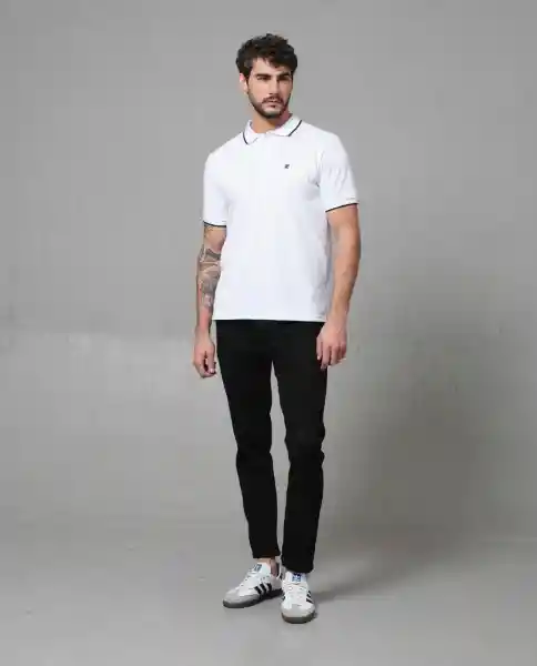 Camiseta Polo Hombre Blanco XL 190G101_BLA110601 Rifle