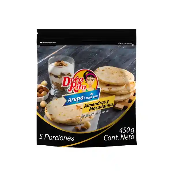 Doña Rita Arepa Maiz Almendra Macadamia