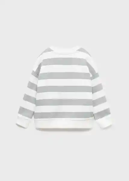Buzo Sudadera Rayas Gris Talla 70 Niños Mango