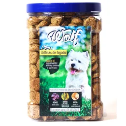 Wolf Snack Para Perro Bombonera de Chips Hígado Raza Pequeña