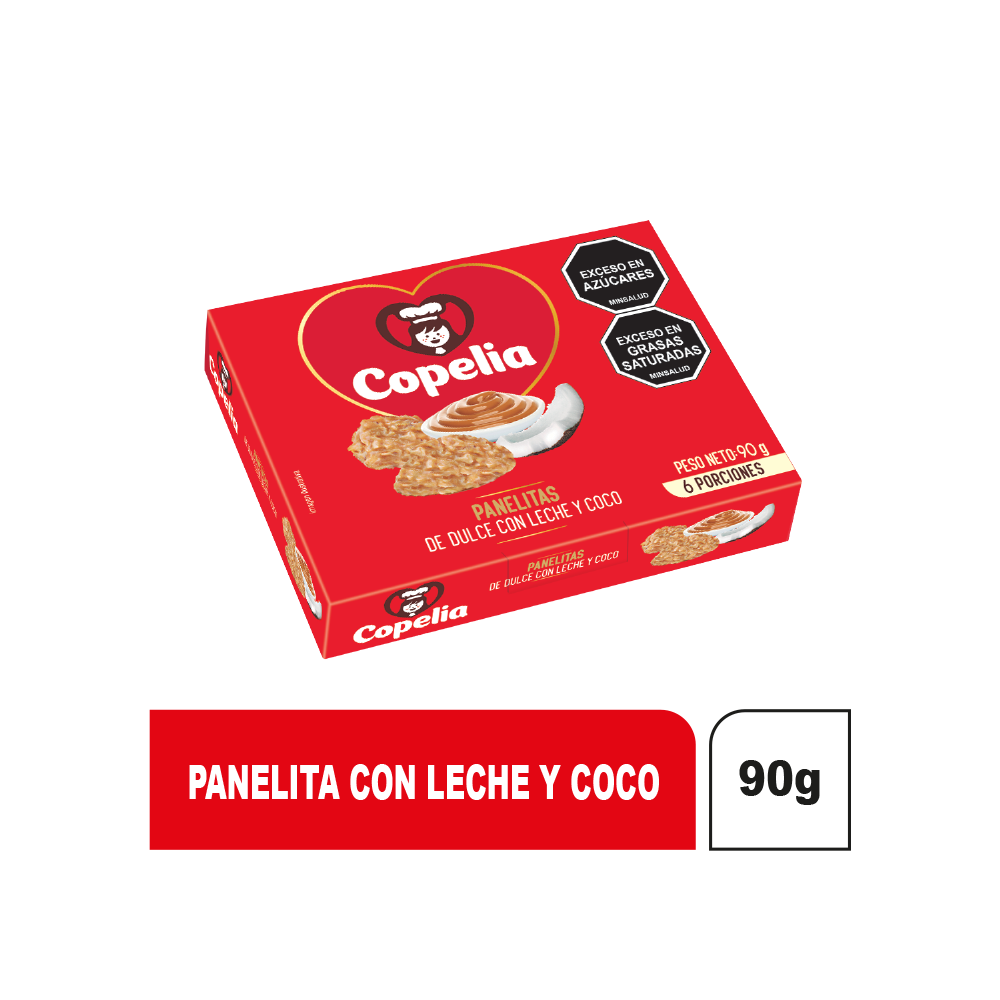 Copelia Panelitas Dulce de Leche y Coco 90g