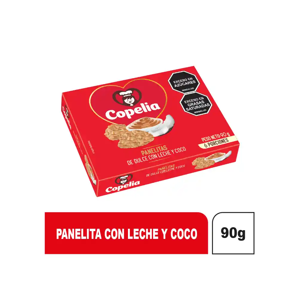 Panelita Copelia De Dulce Con Leche y Coco