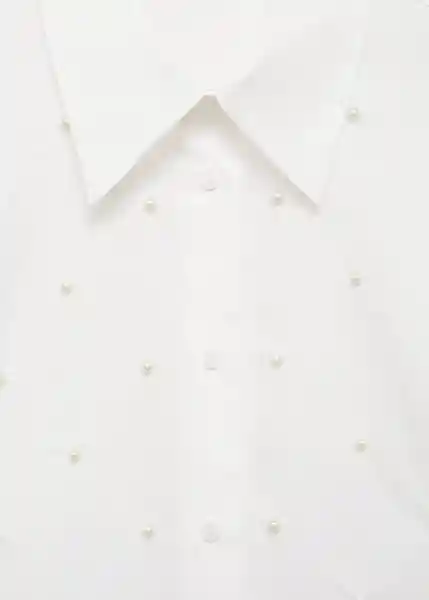 Camisa Pearl Blanco Talla S Mujer Mango
