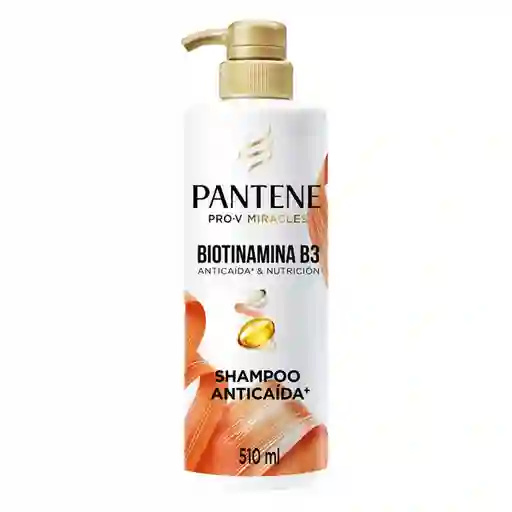 Pantene Shampoo Anticaída Biotinamina + B3 510 mL