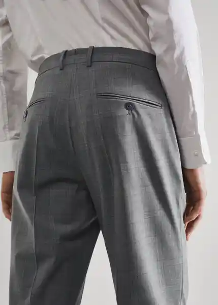 Pantalón Breda Gris Claro Vigoré Talla 42 Hombre Mango