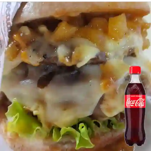 Combo Hamburguesa Hawaina +Cocacola Orig 400ml
