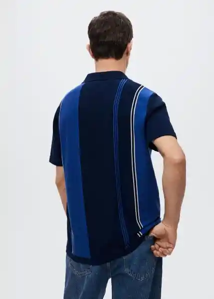 Polo Romanos Navy Talla S Hombre Mango