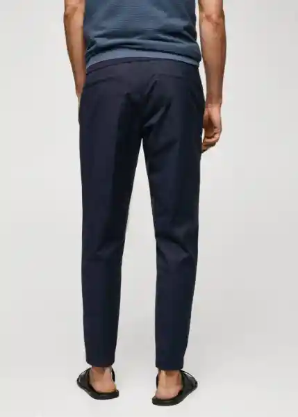 Pantalón Trevi Navy Talla 38 Hombre Mango