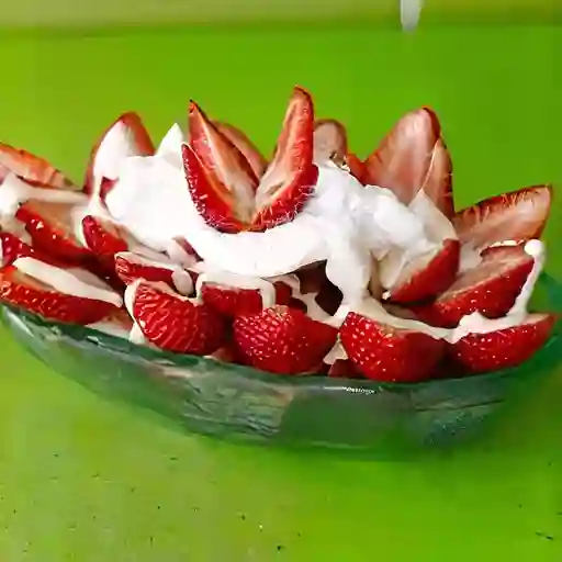 Fresas con crema grande