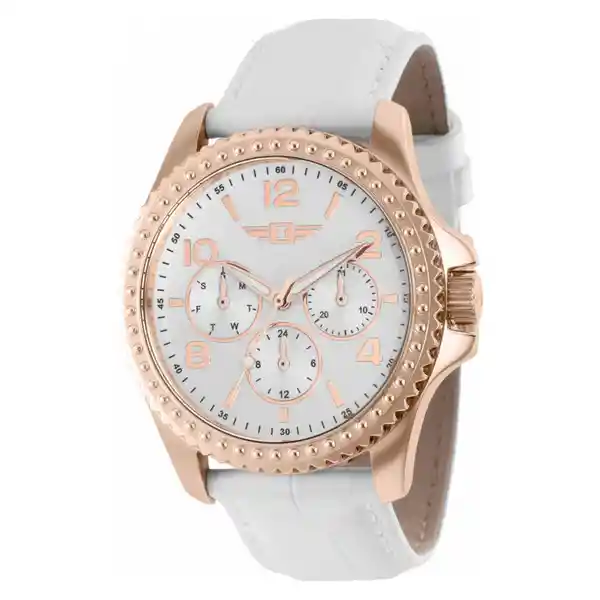 Invicta Reloj Dama Blanco y Oro Rosa Ibi36509