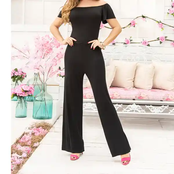 Croydon Enterizo Sabry Mujer Negro Talla L