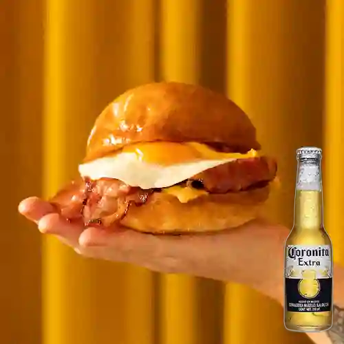 Sándwich medio+cerveza coronita bot210ml