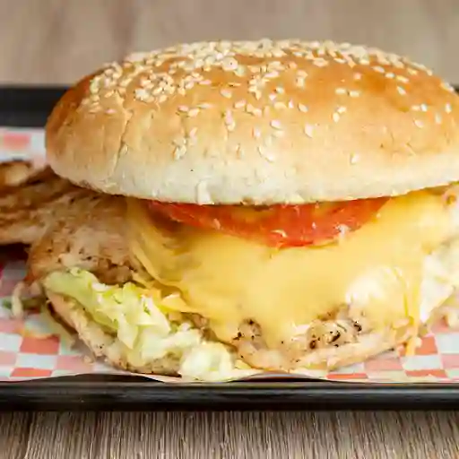 Hamburguesa sencilla de pollo