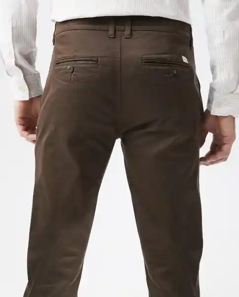 Pantalón Khakis Rocket Cafe Marrón Oscuro T 36 Chevignon