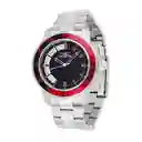 Invicta Reloj Acero Hombre Plata Negro y Rojo 38590