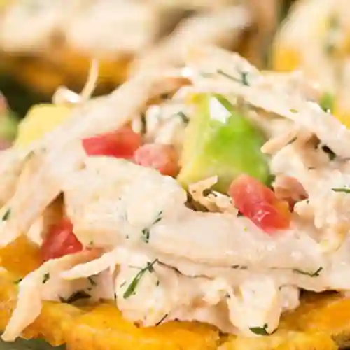 Patacones con Pollo