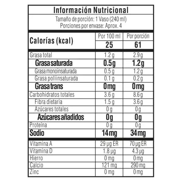 Tosh Bebida de Coco sin Azúcar
