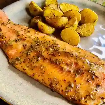 Trucha en salsa de maracuya