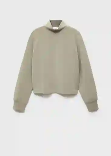 Buzo Sudadera Nei Khaki Talla M Mujer Mango