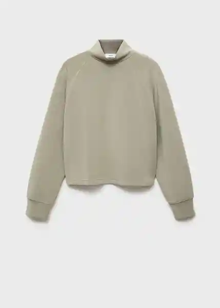 Buzo Sudadera Nei Khaki Talla M Mujer Mango