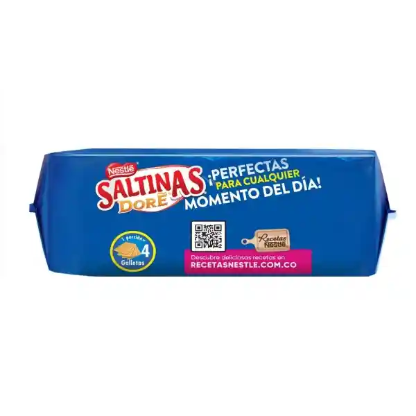 Galletas dulces SALTINAS DORÉ tipo cracker 1 taco x 117g