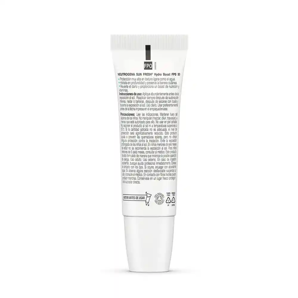 Neutrogena Sun Fresh Hydro Boost Sin Color FPS 50 40mL