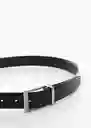 Cinturón Emili4 Negro Talla 91 Hombre Mango