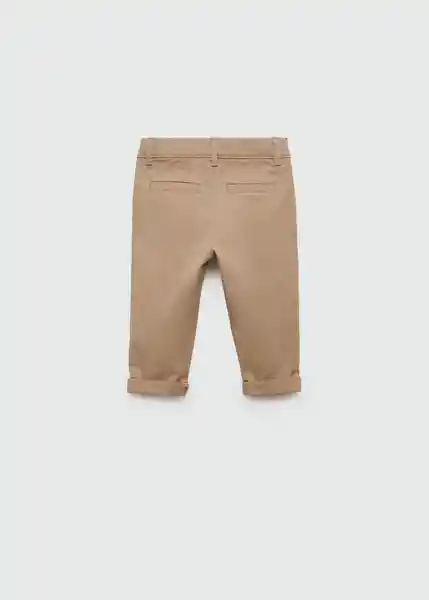 Pantalón Chino7 Beige Talla 66 Niños Mango