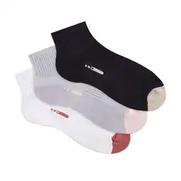Medias Deportivas Cortas Femenino Cross X3 Punto Blanco