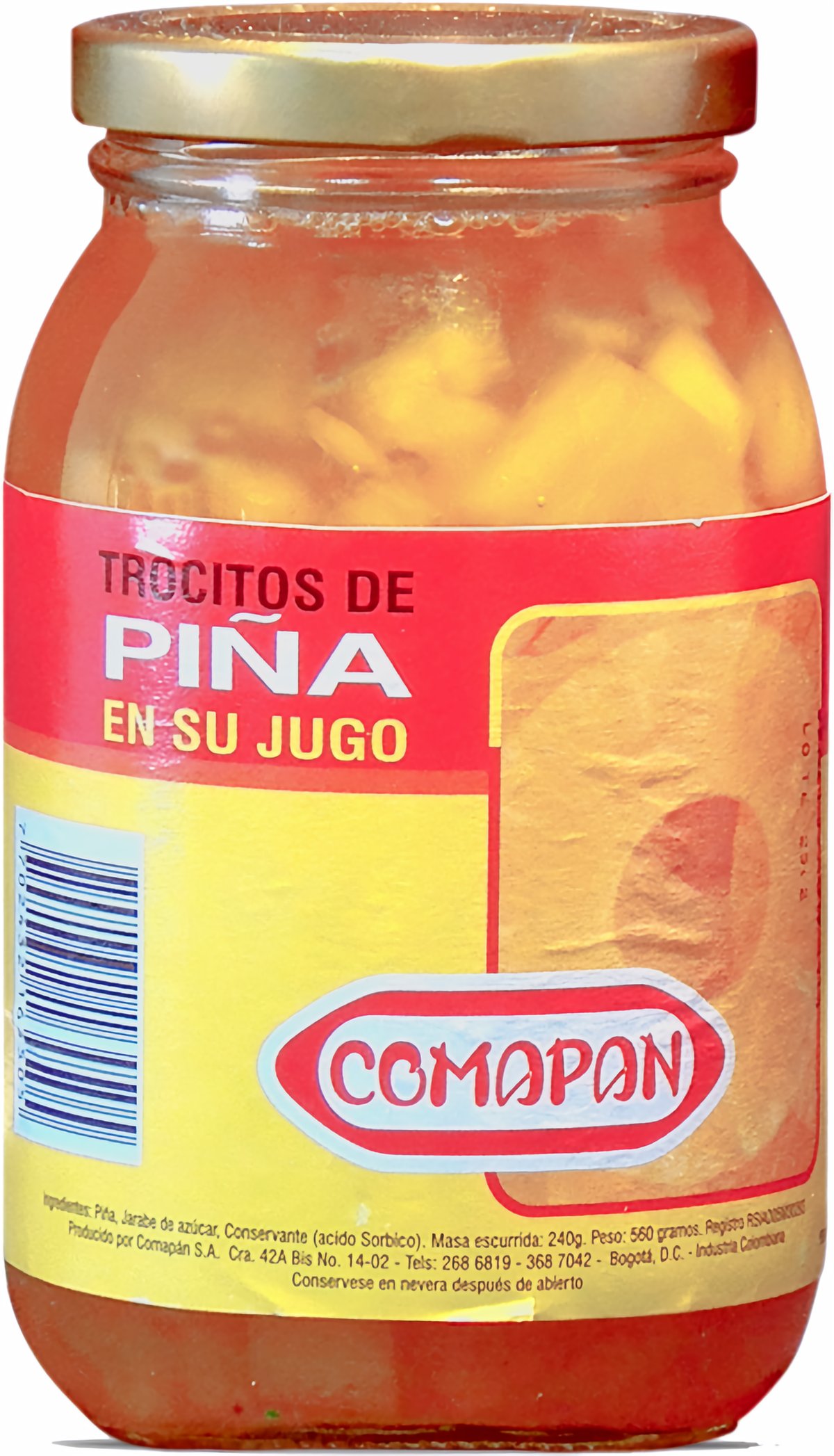 Comapan Trocitos De Piña En Su Jugo 560 g