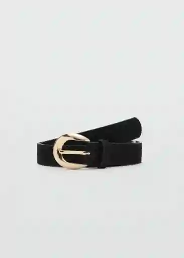 Cinturón Maya Negro Talla S Mujer Mango