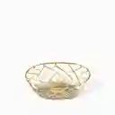 Canasta Malla Dorada 7.6x24.8x17.1