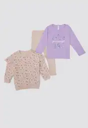 Conjunto Paq X 3 9/12meses-estamp 2