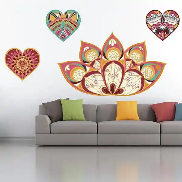 Aplique Mandalas Corazon Contact