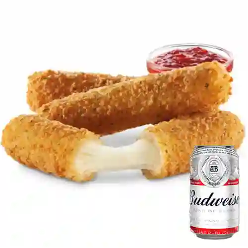 Combo Mozzarella Fingers + Budweiser 269 ml