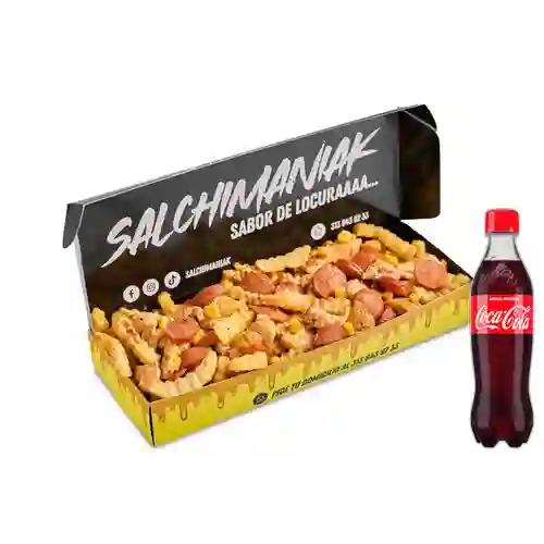 Combo Salchipapa Psicotika +Cocacola Orig 400ml