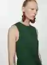 Vestido Fertina Verde Talla S Mujer Mango