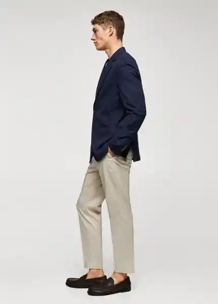 Blazer Americana Verner Color Navy Talla 50 Hombre Mango