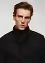 Abrigo Funnel Negro Talla L Hombre Mango