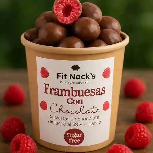 Frambuesas de chocolate x 150 gr